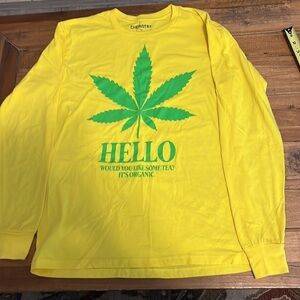 CHEMISTRY graphic yellow tee, Hello would you like some tea? It’s organic